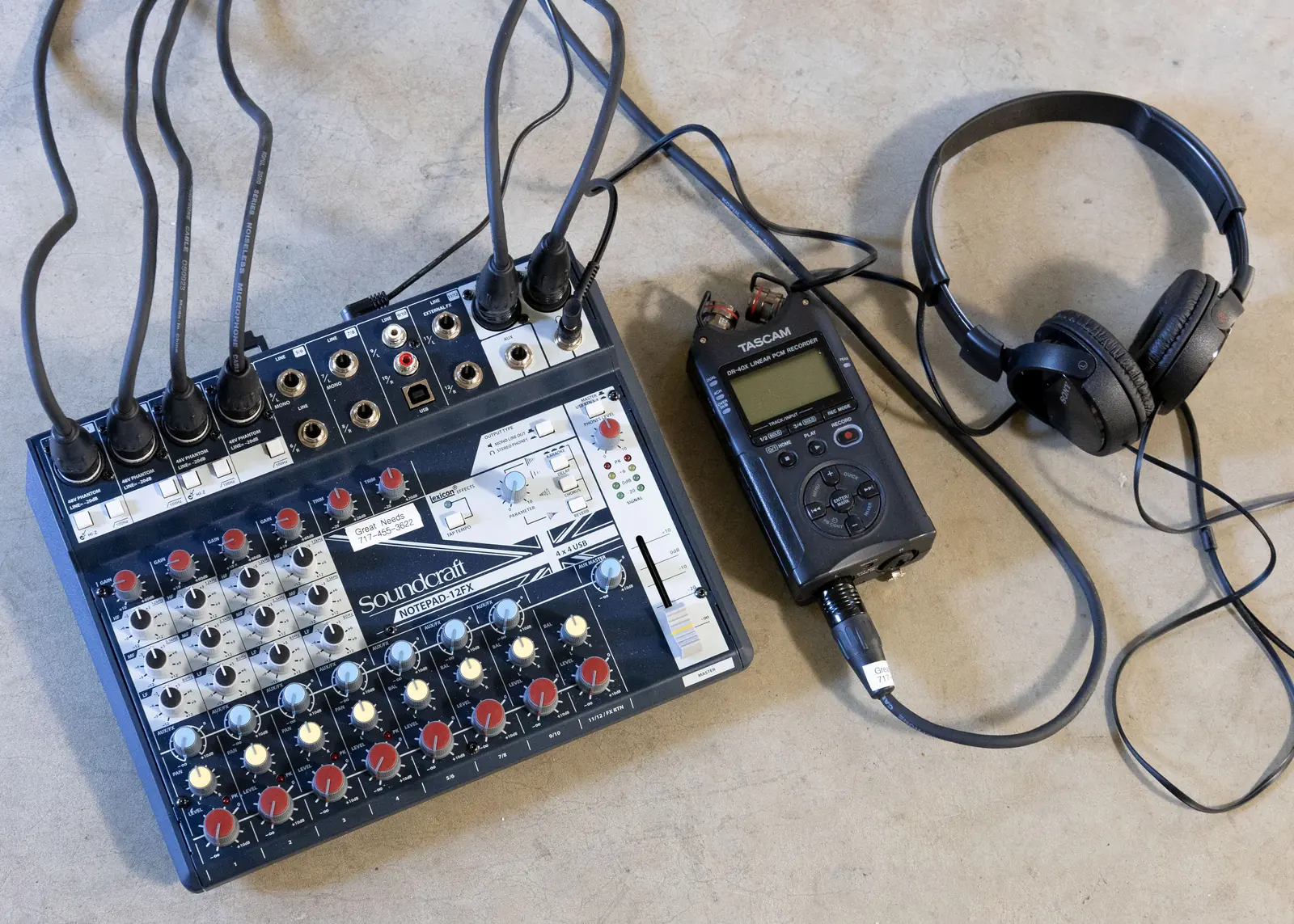 Sound mixer and recorder
