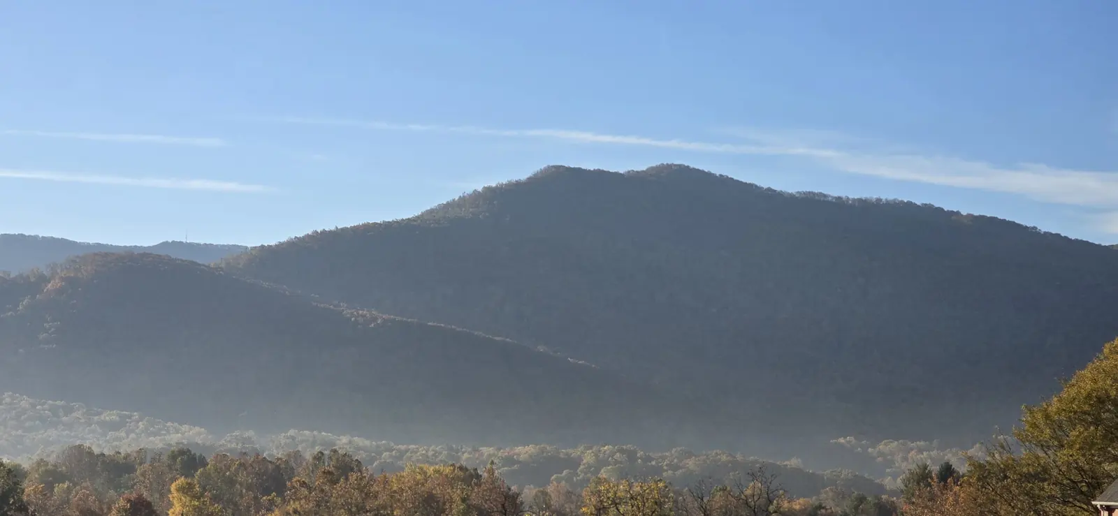 Mountain landscape in Western North Carolina